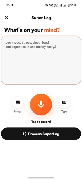 SuperLog messy input